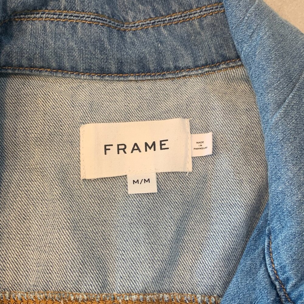 FRAME Denim Sleeveless Jumpsuit Size M - Picture 2 of 8